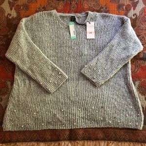 Madison Lilly pearl beaded sweater Stitch Fix